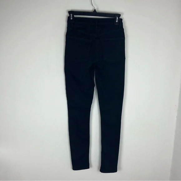 Reformation High Rise & Skinny Jeans in Black Wash Size 25 B22 - Picture 5 of 7